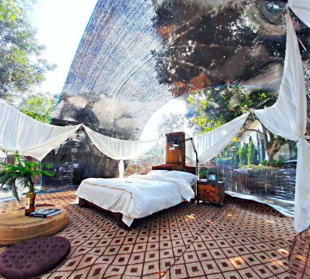 Trải nghiệm đi nghỉ cuối tuần hú hồn ở ngoại ô Hà Nội: Book villa 6 triệu/ đêm có nhà bong bóng ảo diệu giống Bali, khách ngơ ngác nhận phòng y như cái lều vịt - Ảnh 8. Trải nghiệm đi nghỉ cuối tuần hú hồn ở ngoại ô Hà Nội: Book villa 6 triệu/ đêm có nhà bong bóng ảo diệu giống Bali, khách ngơ ngác nhận phòng y như cái lều vịt - Ảnh 8.