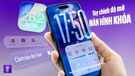 Tất cả về iOS 26.2 beta: Màn hình khoá Liquid Glass mới, app Nhắc nhở tiện hơn, đáng chờ đợi