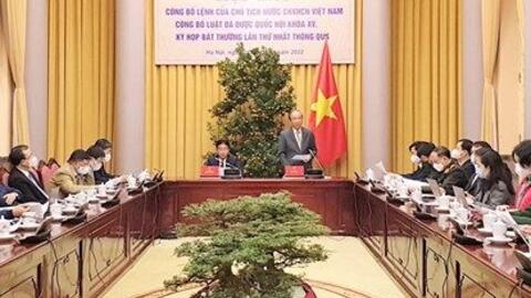 Công bố Luật sửa đổi, bổ sung một số điều của 9 luật khác nhau