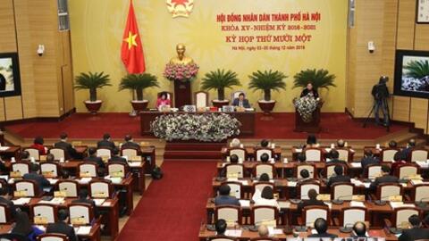 Sáng nay (12/9), HĐND TP Hà Nội khai mạc kỳ họp thứ 9