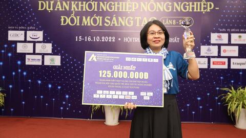 Cuộc thi “Dự án khởi nghiệp nông nghiệp - Đổi mới sáng tạo” lần 8: "Ống hút gạo OHUGA - bún gạo" giành vô địch