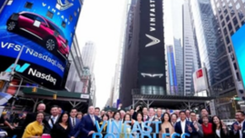 Cổ phiếu VinFast nối dài chuỗi ngày tăng trên sàn Nasdaq