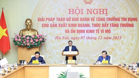 Thủ tướng Chính phủ Phạm Minh Chính chủ trì hội nghị “Diên Hồng” về tháo gỡ khó khăn về vốn cho nền kinh tế