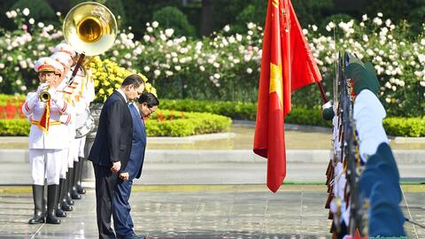 Thủ tướng Phạm Minh Chính chủ trì lễ đón Thủ tướng Belarus