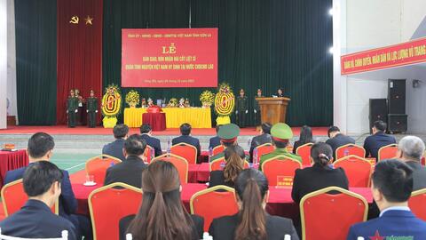 Sơn La: Đón nhận, bàn giao và an táng hài cốt liệt sĩ quy tập tại Lào