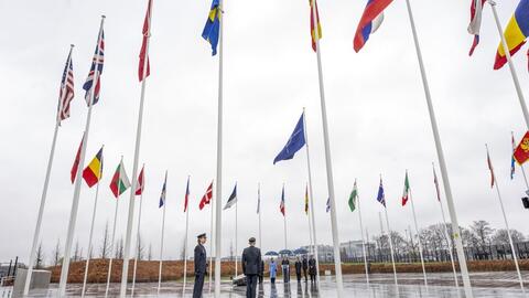 Lễ thượng cờ Thụy Điển tại trụ sở NATO