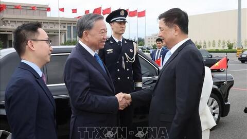 Tổng Bí thư, Chủ tịch nước Tô Lâm kết thúc tốt đẹp chuyến thăm cấp Nhà nước tới Trung Quốc