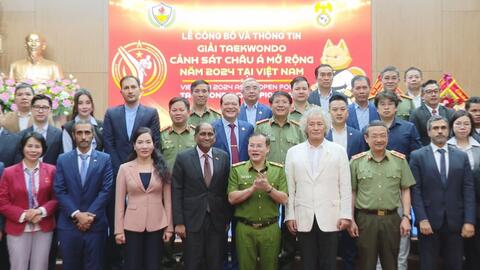 Giải Teakwondo Cảnh sát Châu Á 2024 sẽ được tổ chức tại Quảng Ninh