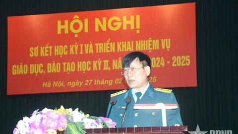 Học viện Phòng không - Không quân sơ kết học kỳ I năm học 2024-2025