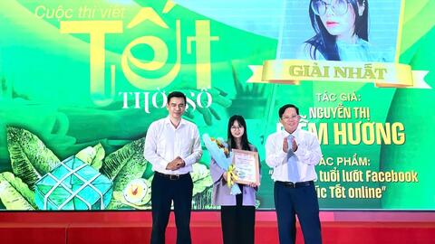 Trao giải cuộc thi viết "Tết thời số" năm 2025