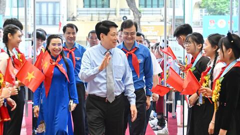 Chủ tịch nước Lương Cường dự và phát biểu tại Lễ tuyên dương Cháu ngoan Bác Hồ toàn quốc