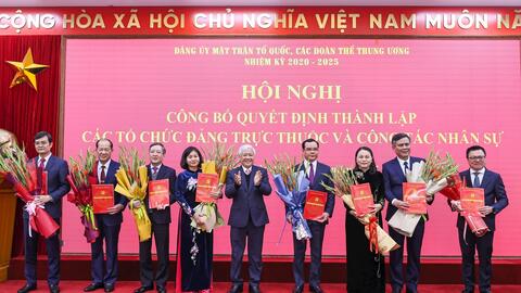 Sắp xếp các tổ chức chính trị - xã hội, các hội quần chúng trực thuộc UBTƯ MTTQ Việt Nam là tất yếu khách quan, phù hợp với thực tiễn