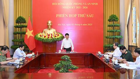 Chủ tịch nước chủ trì Phiên họp thứ sáu Hội đồng Quốc phòng và An ninh nhiệm kỳ 2021-2026
