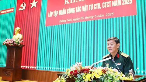Trường Sĩ quan Lục quân 2 tập huấn công tác vật tư công tác Đảng, công tác chính trị