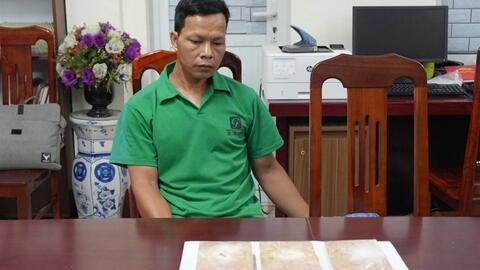 Trùng Khánh (Cao Bằng): Bắt giữ 2 đối tượng mua bán  ma túy, thu giữ 3 bánh heroine