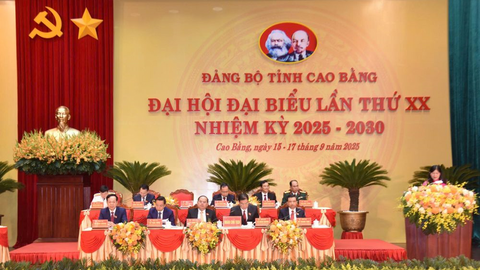 Đại hội đại biểu Đảng bộ tỉnh Cao Bằng lần thứ XX chính thức khai mạc