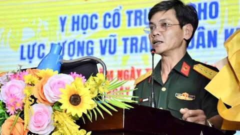 Bệnh viện Quân y 17: Tập huấn y học cổ truyền cho lực lượng vũ trang Quân khu 5