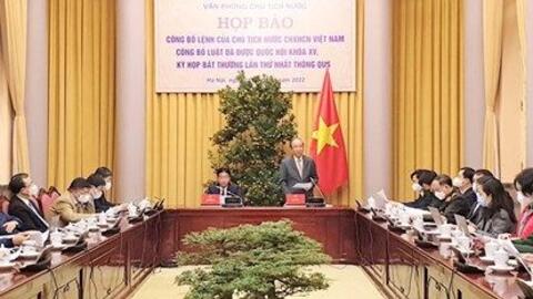 Công bố Luật sửa đổi, bổ sung một số điều của 9 luật khác nhau