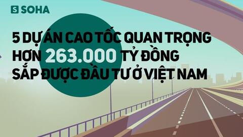 Quy mô "khủng" của 5 dự án cao tốc 263.000 tỷ ở Việt Nam sắp được đầu tư
