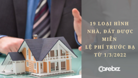 Từ 1/3, nhà đất nhận thừa kế, bồi thường và nhiều hình bất động sản sẽ được miễn lệ phí trước bạ!