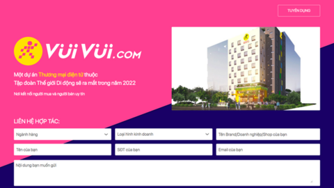 Thế Giới Di Động “hồi sinh” VuiVui.com, chuẩn bị trở lại chiến trường TMĐT khốc liệt?