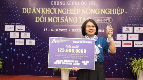 Cuộc thi “Dự án khởi nghiệp nông nghiệp - Đổi mới sáng tạo” lần 8: "Ống hút gạo OHUGA - bún gạo" giành vô địch