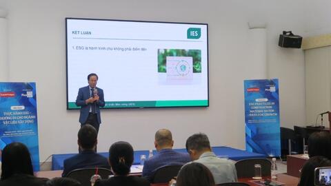 Vật liệu xây dựng thực hành ESG để phát triển bền vững