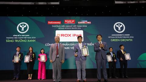 ROX iPark được vinh danh là doanh nghiệp tăng trưởng xanh