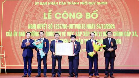 Bình Định: TP Quy Nhơn sắp xếp 6 phường còn 2