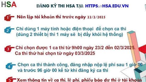 Để đăng ký thi đánh giá năng lực thông suốt, không lo nghẽn mạng