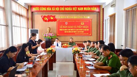Công an tỉnh Quảng Nam tiếp nhận quản lý lý lịch tư pháp
