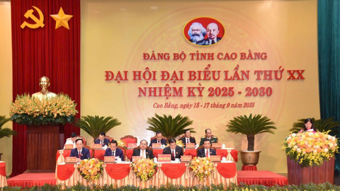 Đại hội đại biểu Đảng bộ tỉnh Cao Bằng lần thứ XX chính thức khai mạc