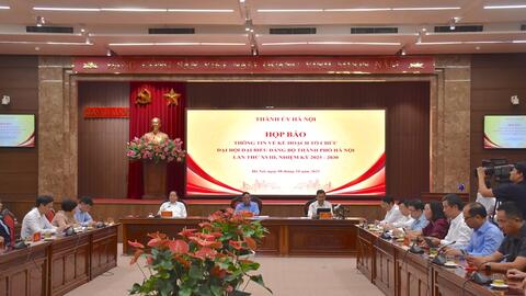 Đại hội đại biểu Đảng bộ TP Hà Nội lần thứ XVIII: Đột phá phát triển Thủ đô văn minh, hiện đại, hạnh phúc