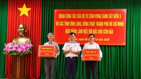 Vùng Cảnh sát biển 3 hoàn thành khảo sát, nắm tình hình các vùng biển, đảo ven bờ
