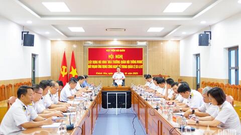 Học viện Hải quân đẩy mạnh xây dựng “Nhà trường Quân đội thông minh”