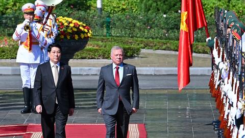 Chủ tịch nước Lương Cường chủ trì Lễ đón chính thức Quốc vương Jordan