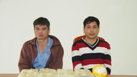 Điện Biên: Bắt quả tang 2 đối tượng vận chuyển số lượng lớn ma túy