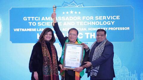 Anh hùng Lao động Hoàng Đức Thảo được Ấn Độ vinh danh “Đại sứ phụng sự Khoa học - Công nghệ”