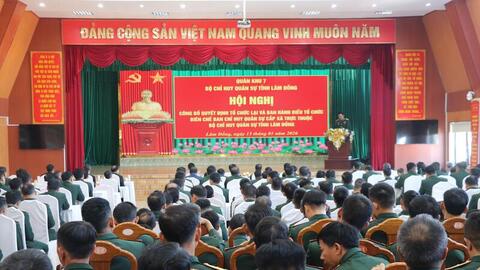 Lâm Đồng tổ chức lại Ban Chỉ huy Quân sự cấp xã