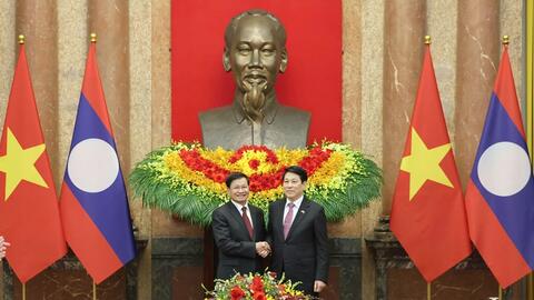 Chủ tịch nước Lương Cường hội kiến Tổng Bí thư, Chủ tịch nước Lào Thongloun Sisoulith