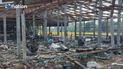 Thái Lan: Nổ nhà máy pháo hoa ở Suphan Buri, nhiều người thương vong