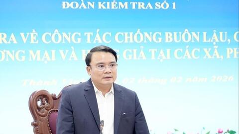 Các phường trung tâm tỉnh Nghệ An tăng cường kiểm tra hàng hóa Tết