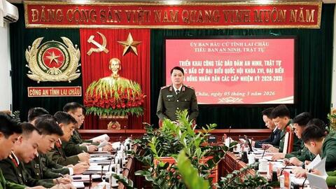 Lai Châu: Chủ động từ sớm, tăng cường bảo đảm an ninh bầu cử