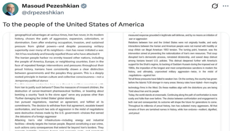 Tổng thống Iran gửi thông điệp đến người dân Mỹ 