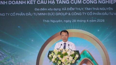Thái Nguyên: Khởi công Cụm công nghiệp Hà Châu 1, 2 hơn 1.300 tỷ đồng 