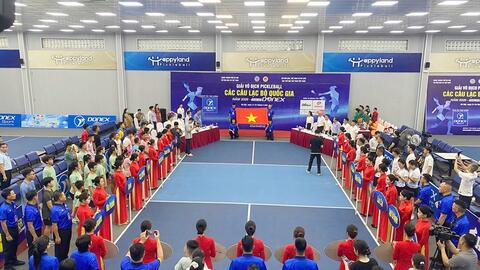 Gần 700 vận động viên tranh tài giải pickleball các câu lạc bộ quốc gia