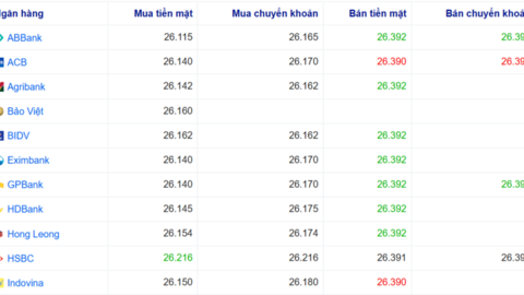 Tỷ giá USD hôm nay 26/5: Chợ đen tăng 20 đồng, USD thế giới lao dốc