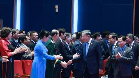 Lãnh đạo Đảng và Nhà nước tham dự Lễ khai mạc phiên trọng thể Đại hội XIV Công đoàn Việt Nam