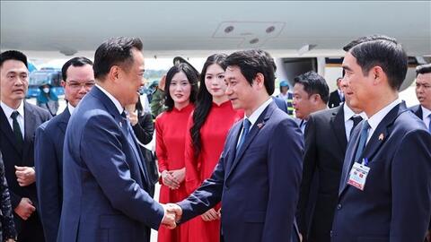 Thủ tướng Thái Lan bắt đầu thăm chính thức Việt Nam và dự Diễn đàn Tương lai ASEAN 2026