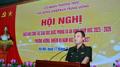 ​Hoàn thành mục tiêu, yêu cầu giáo dục quốc phòng và an ninh cho học sinh, sinh viên